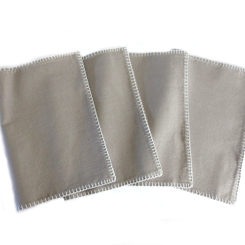 NWOT Zestt Organic Cotton Placemats Grey Set of 4
